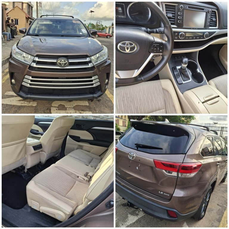 Toyota Highlander 2017 Tokunbo for Sale – Call 08052152941