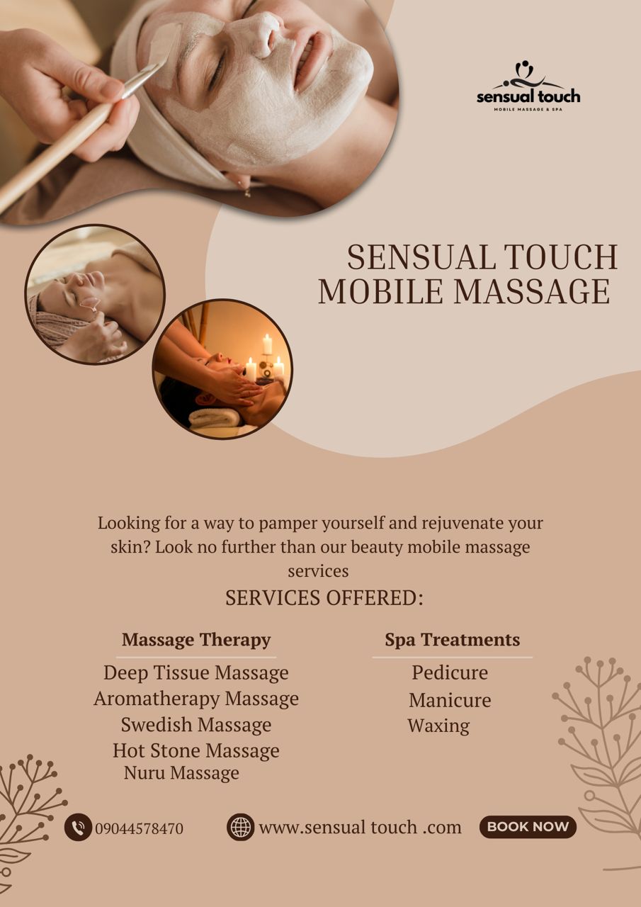 Get your Massage, Waxing, Pedicure and Manicure from Sensual Touch Mobile Massage (Call 09044578470)